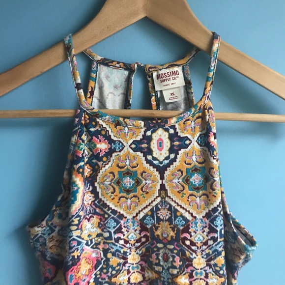 Mossimo Printed Halter Top Skater Dress - Picture 2 of 3